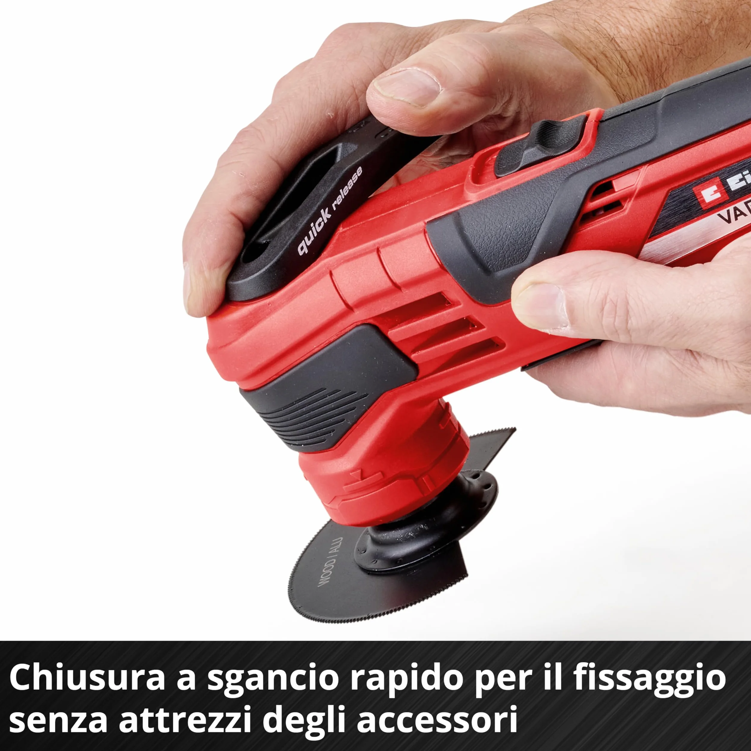 Einhell Utensile Multifunzionale a Batteria Varrito Nero Rosso