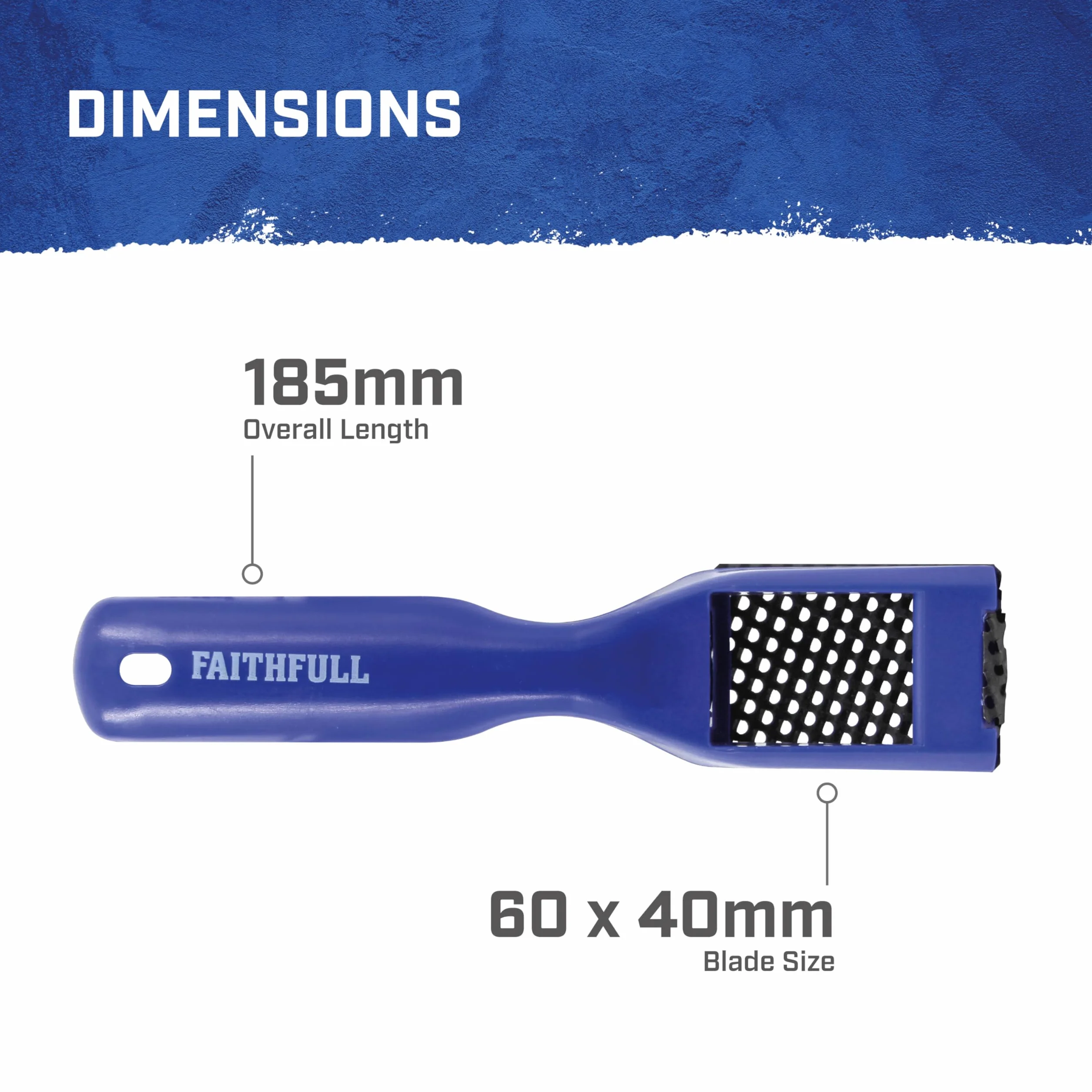Raspa manuale Faithfull - Leggera, resistente e facile da usare per la rimozione di materiali multi-materiale