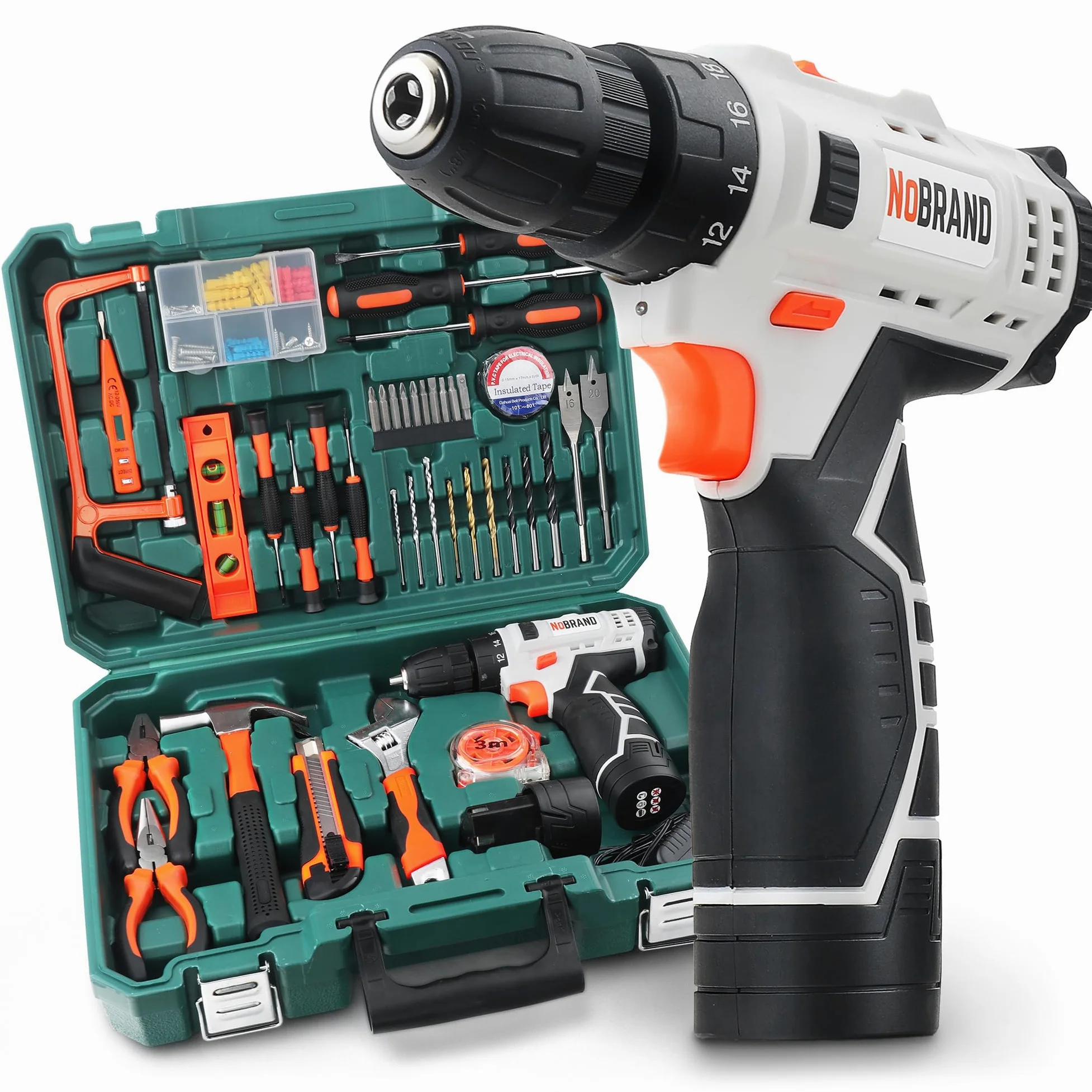 Hi-Spec Trapano Avvitatore 12V, Kit Casa e Ufficio | montaggi e riparazioni più rapidi, controllo facile e uso intuitivo, design leggero per lavorare senza fatica, 49 pc