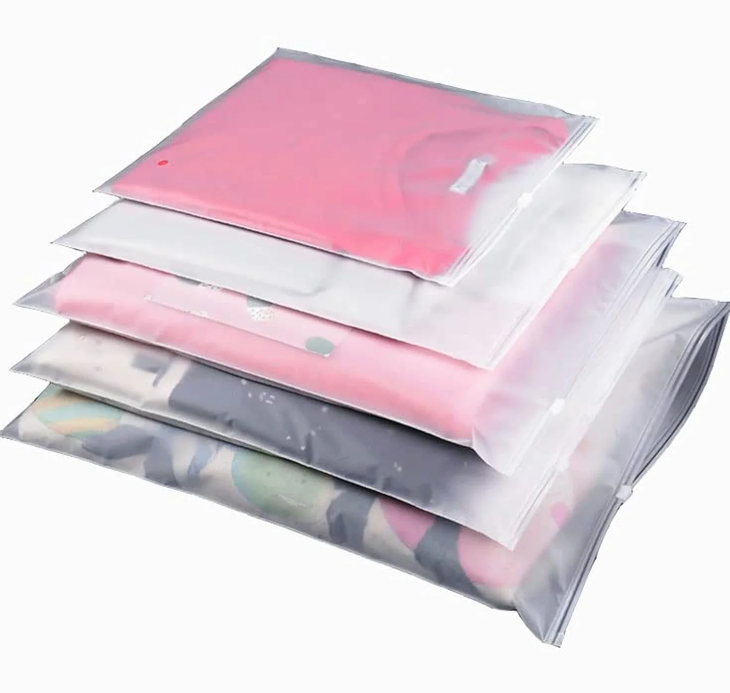 Sacchetti Vestiti Viaggio, 35 Pezzi Sacchetti da Viaggio Impermeabili Multifunzione Borsa Organizer Sacchetti per Vestiti Trasparenti Plastica da Zip Borsa Viaggio, Bustine Corredino Neonato Ospedale