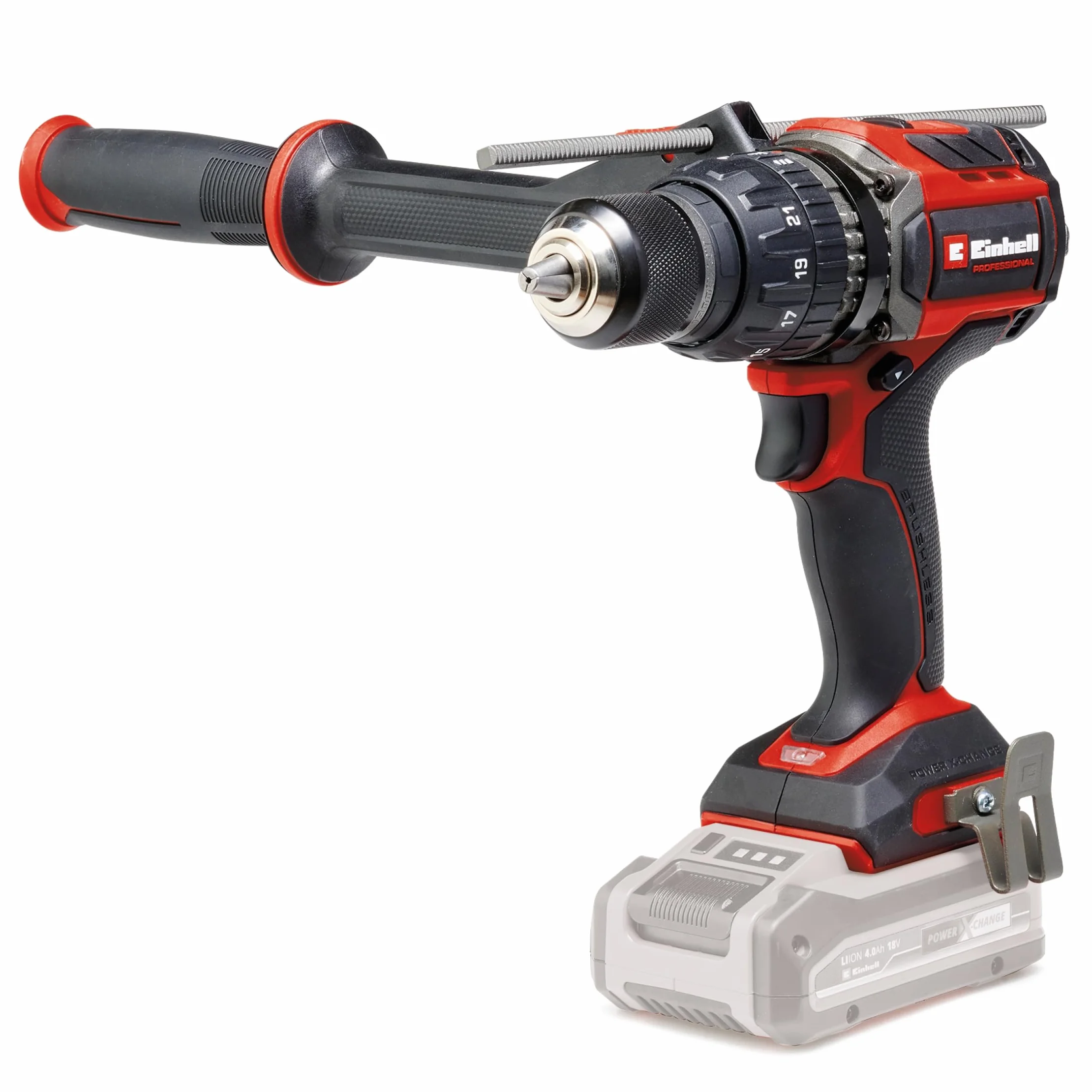 Einhell Professional Trapano a percussione a batteria TP-CD 18/120 Li BL-Solo Power X-Change (18 V, Brushless, 120 Nm, funzione percussione, mandrino 13 mm, 2 vie, senza batteria)
