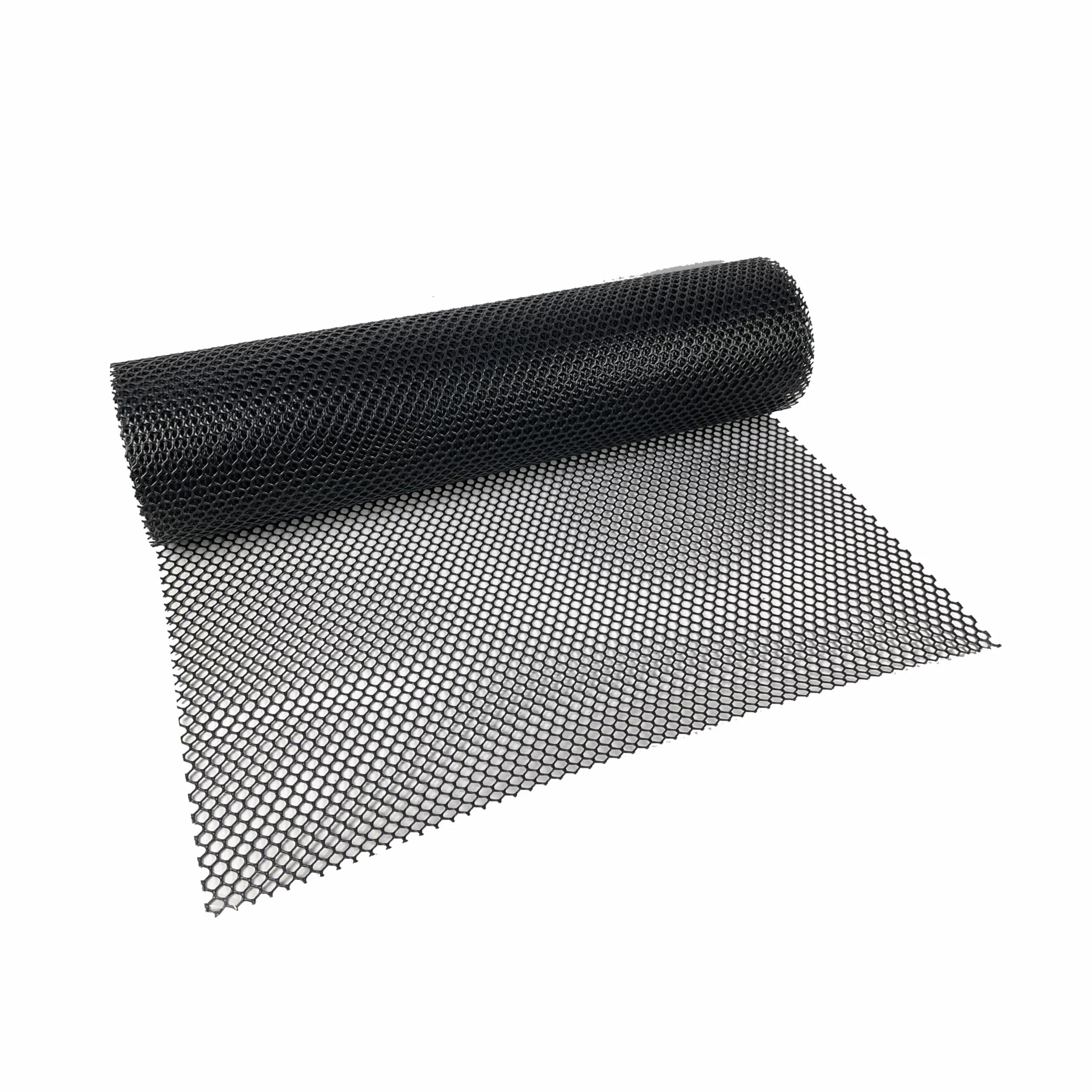 Baki Rivestimento per mensole da bar, in rete di vetro, bianco e nero, 60 cm x 10 m, colore: nero