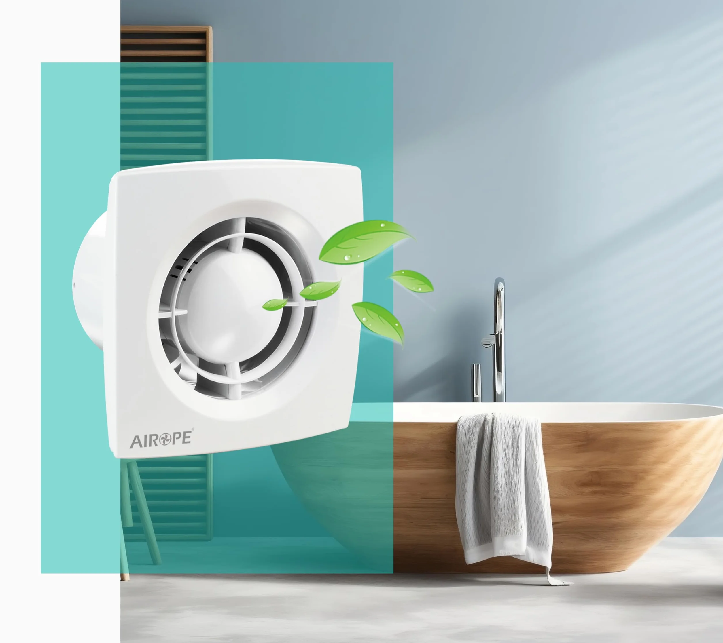Ventola Estrazione 100 mm 99 m³/h Silenzioso Bagno WC Cucina