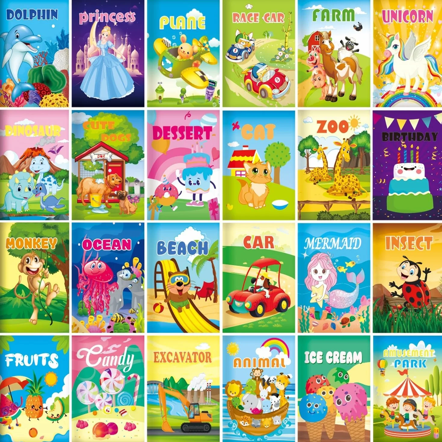 24 Mini Libri Da Colorare Per Bambini Di Età 2-4-8-12 Compleanno Party Regalini Di Piccola Attività Libri Goodie Bags Stuffers Classroom Attività Di Regalo Fine Anno