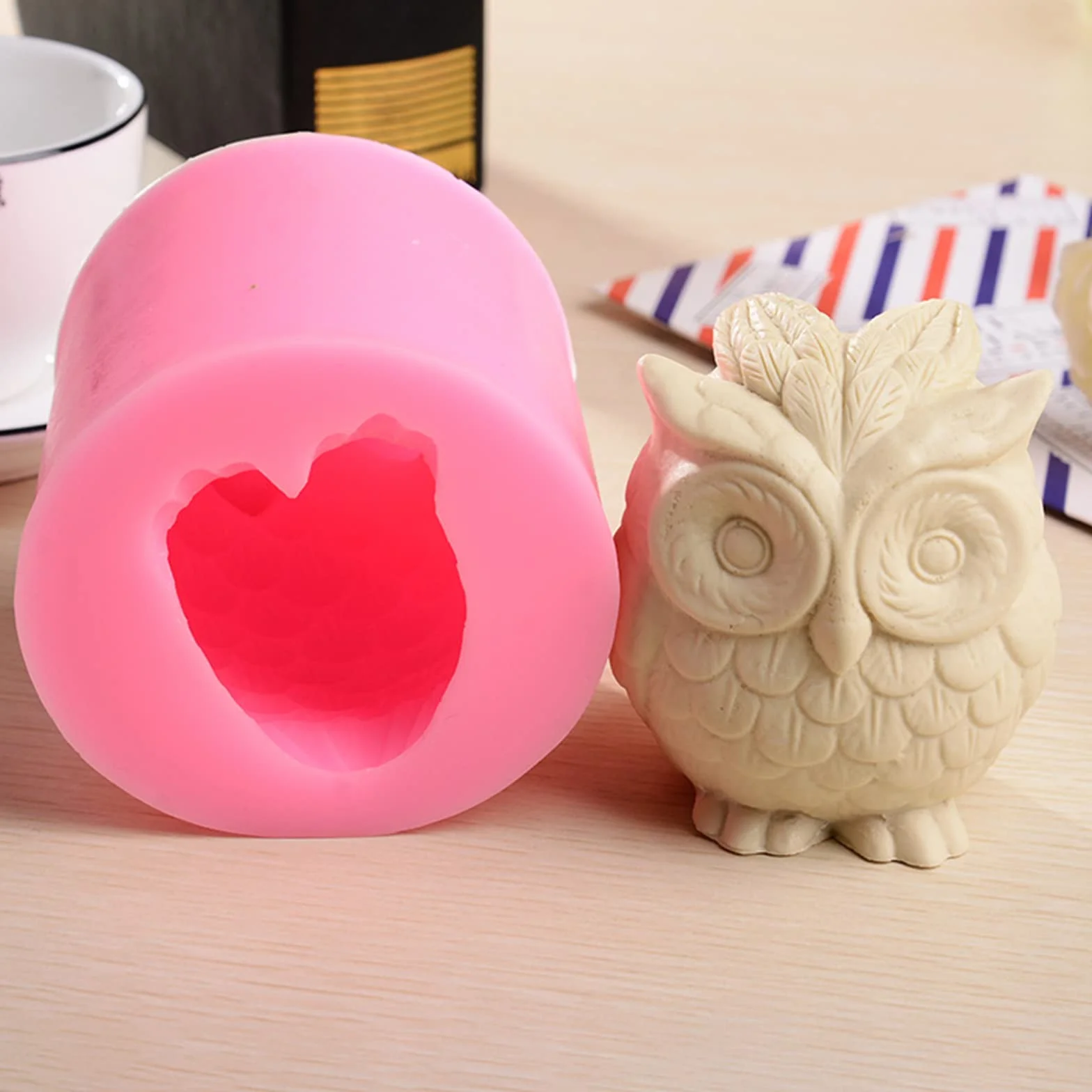 2 Pezzi Stampo Silicone Animali Forma Unica Aromaterapia Candela Che Fa Muffa Arredamento Controsoffitto Decorazione Regali Unici per la Casa