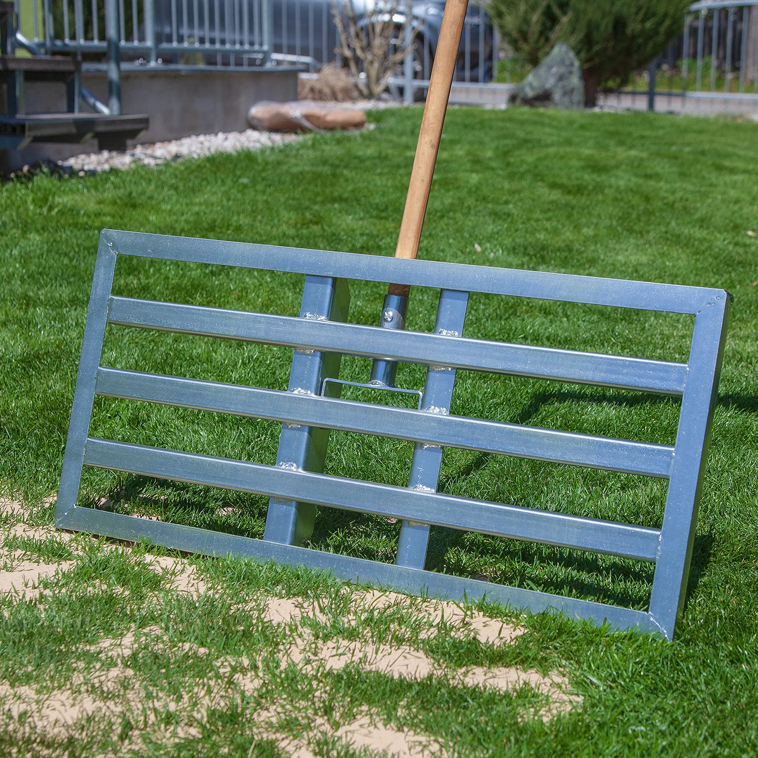 Spatola professionale per prato, 75 x 35 cm, per la sabbia e la rimozione di livellamento, livellatore di superficie (senza gambo)