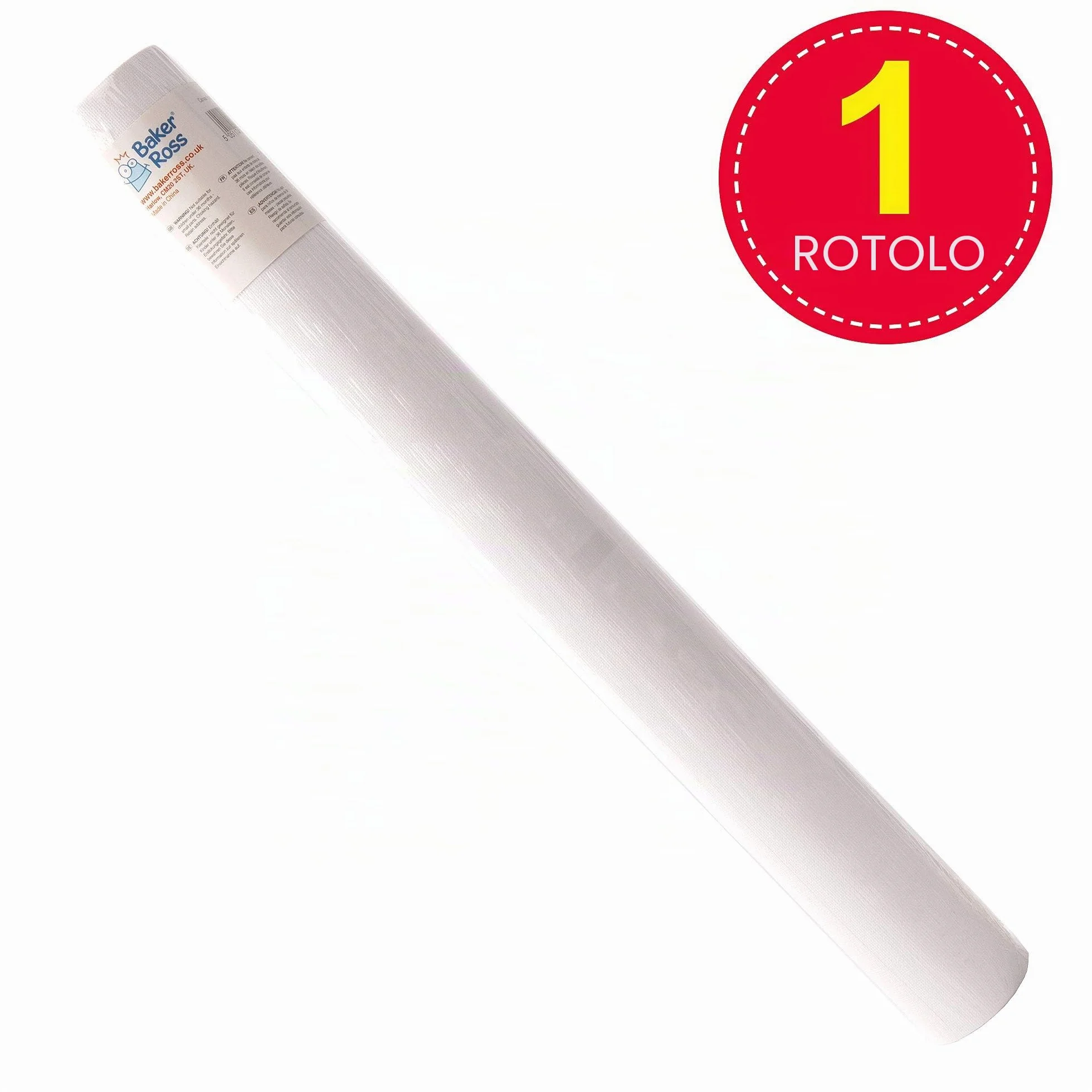 Baker Ross Rotolo di Tela (Rotolo Singolo) per Dipingere, 200 x 40 cm, per Progetti Artistici e Ideali per Bambini