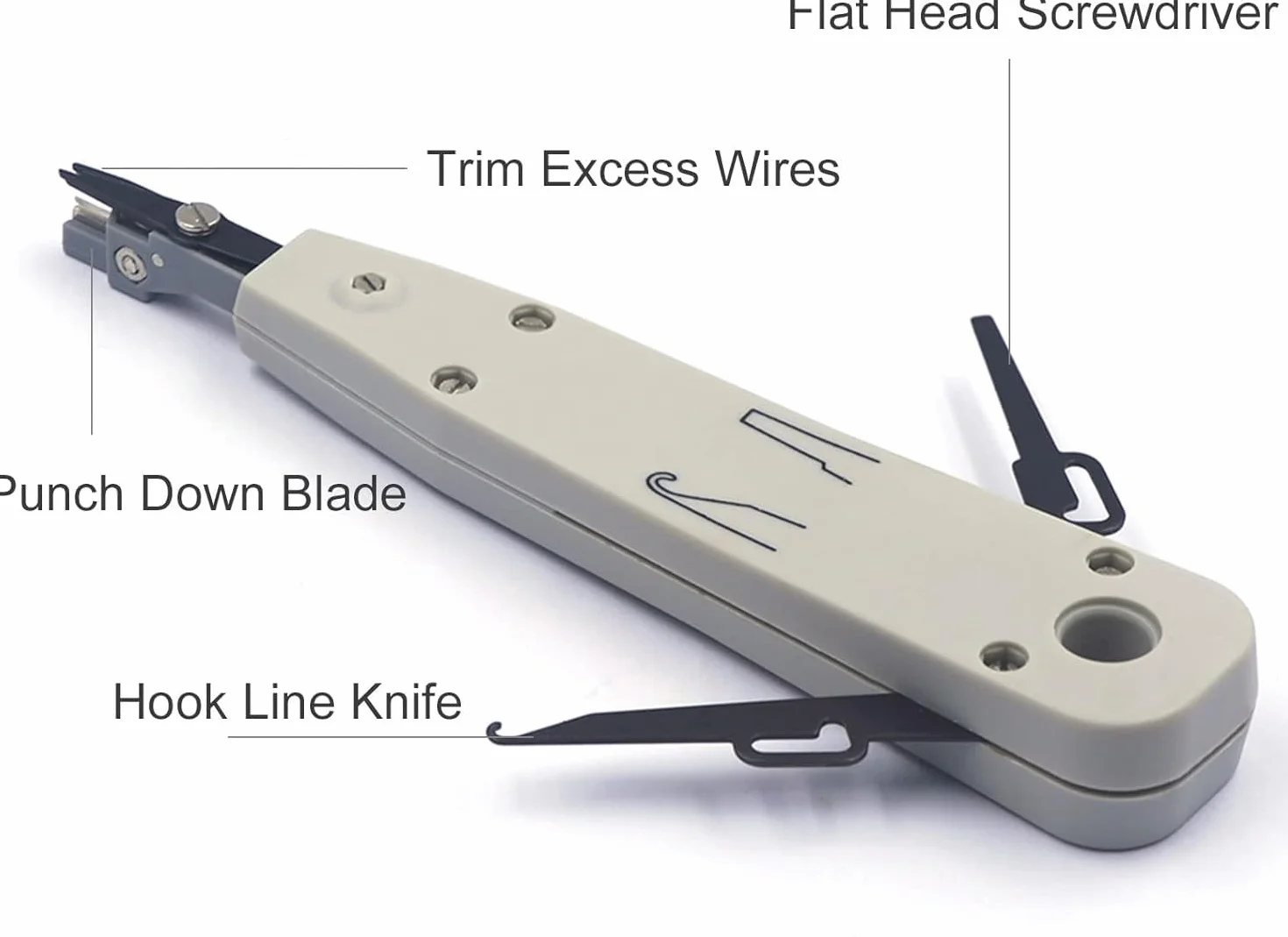 VCELINK 45 in 1 Pinza Crimpatrice RJ45, Strumenti Kit di Rete Professionali, Manutenzione del Computer Kit, Tester Lan e 20 Connettori RJ45 Passanti Cat7, Strumenti di Riparazione