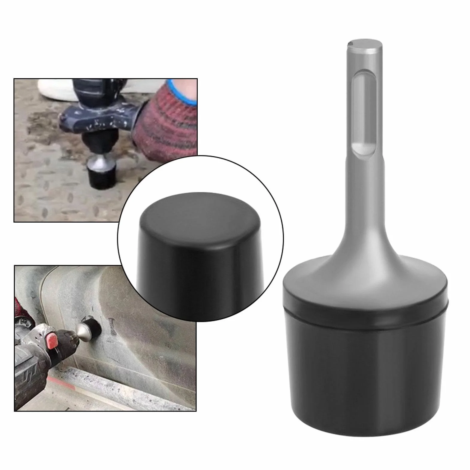 Martello elettrico in gomma | Martello vibratore per termosifoni con gambo rotondo per di piastrelle, costruzione e sigillatura di bordi in gomma ad alta durezza | Strumento professionale per la