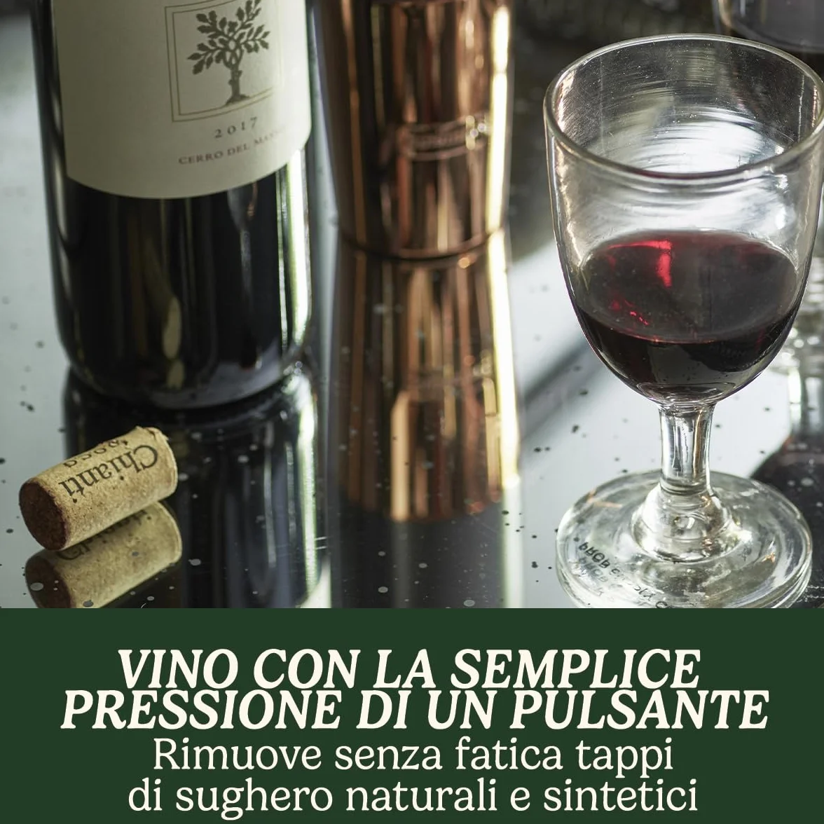 CUISINART CWO50E Apri Vino Automatico Cordless, Plastica