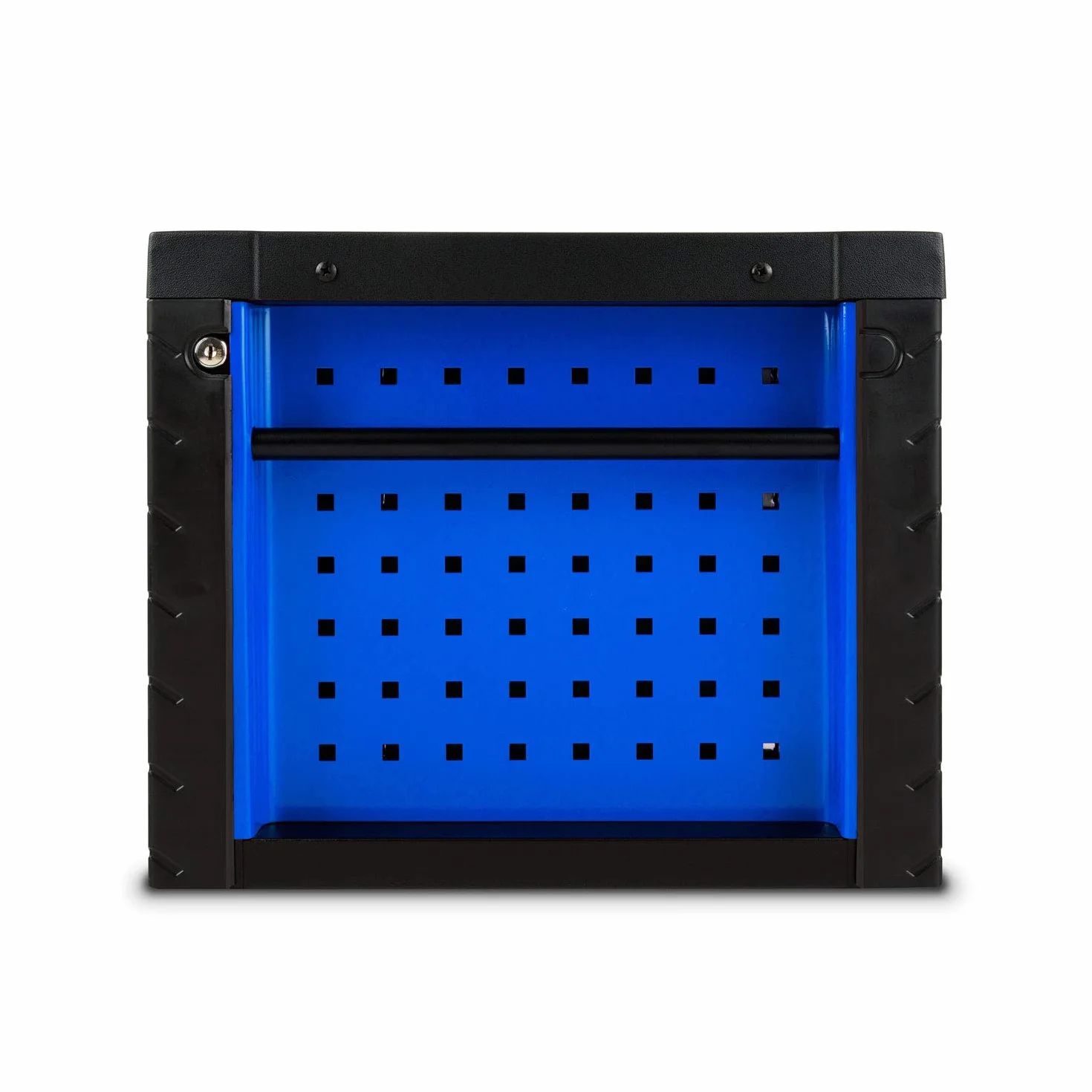 EBERTH Cassetta Porta Attrezzi Vuota, Cassettiera in Metallo con 4 cassetti, Guide Telescopiche con Cuscinetti a Sfera, Estrazione Totale, Valigetta Porta Utensili Chiudibile con 2 chiavi, Blu