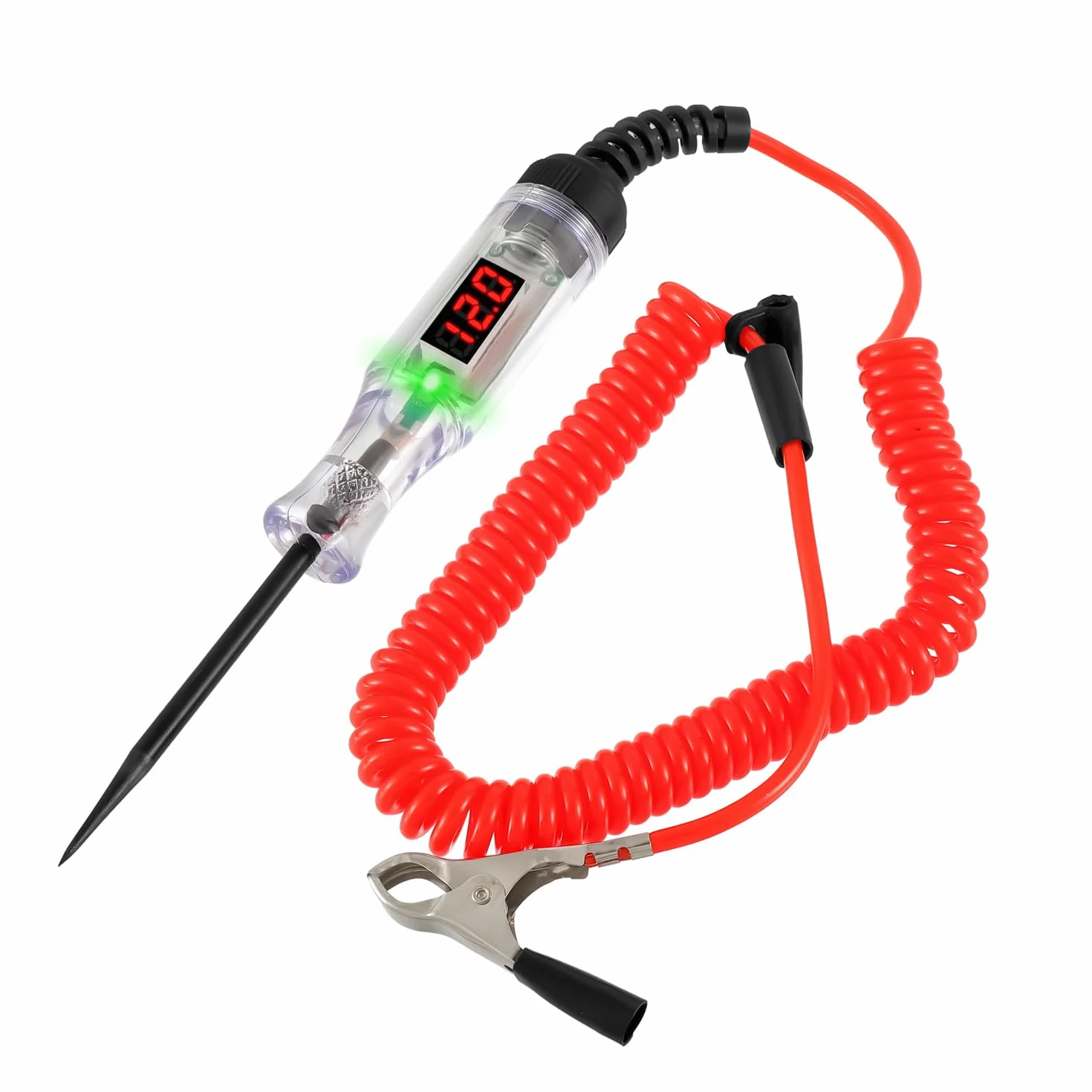 Tester del Circuito 3-120V del Cavo del Fusibile con display a LED, cavi a molla e clip a coccodrillo, strumento penna Per testare i circuiti automobilistici