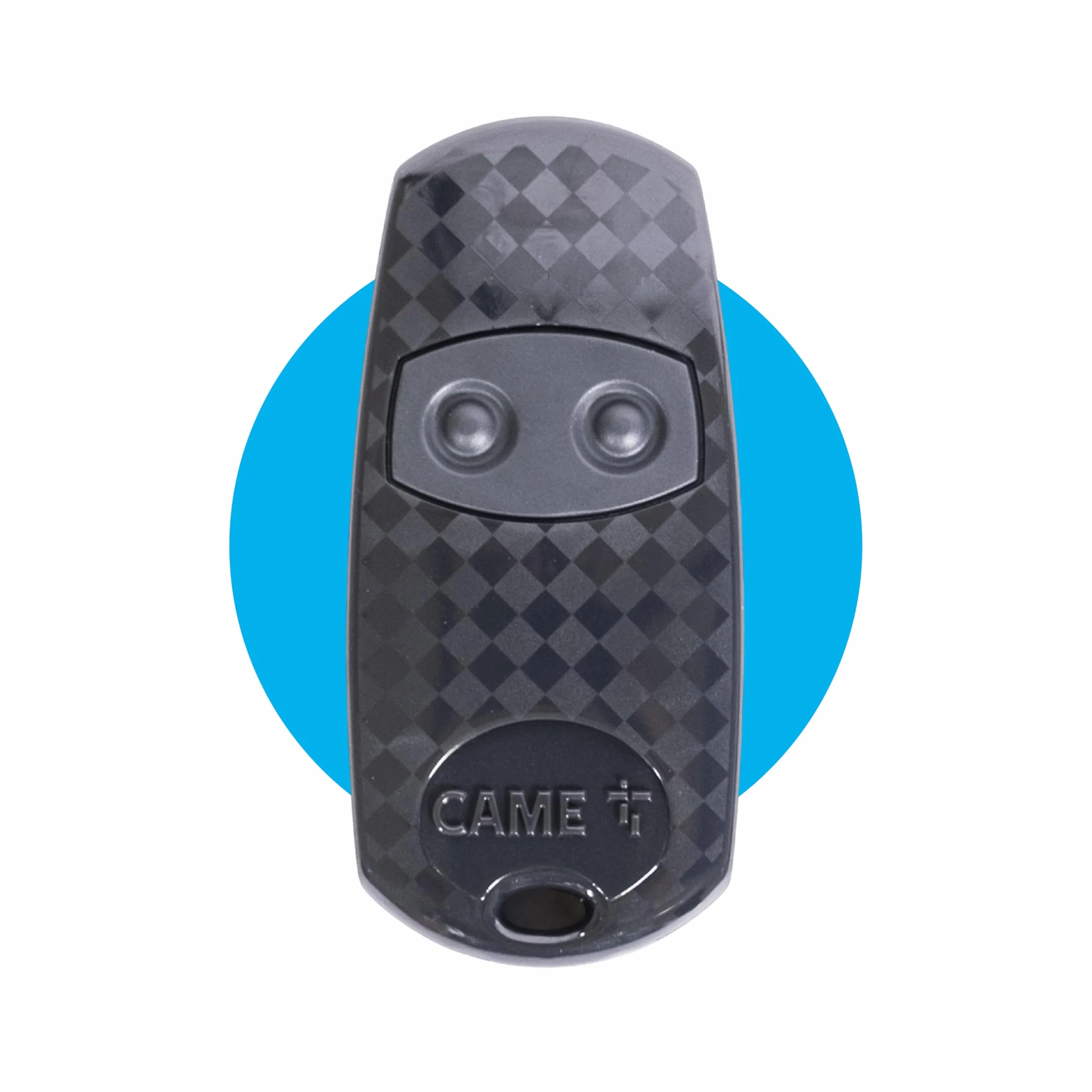 CAME Telecomando TOP-432EE bicanale nero multiutenza codice fisso con autoapprendimento, 433,92 MHz, batteria CR2032 inclusa, compatibile solo con modelli CAME, pratico e sicuro per controllo accessi